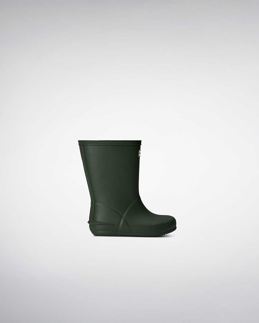 Hunter First Norris Kids Rain Boots NZ-24819Y Green